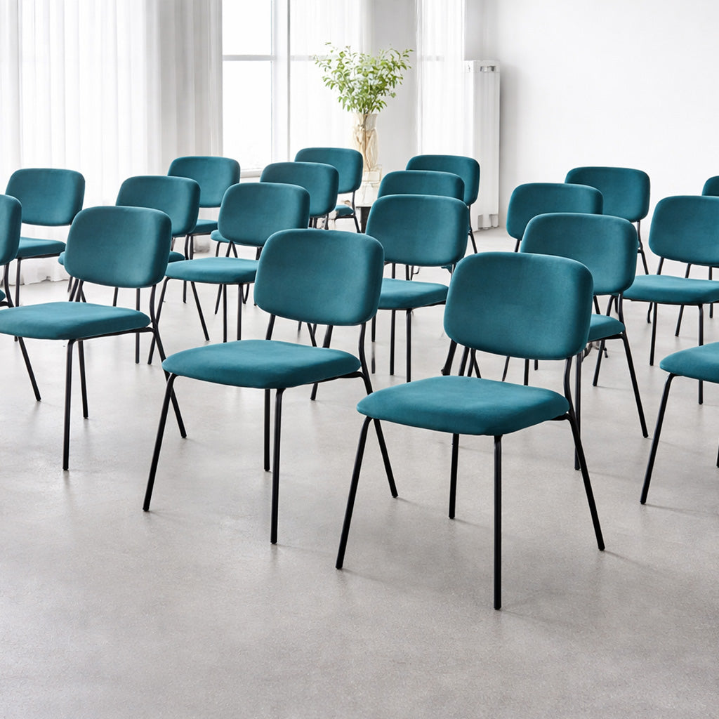 Silla Silavi terciopelo azul