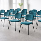 Silla Silavi terciopelo azul