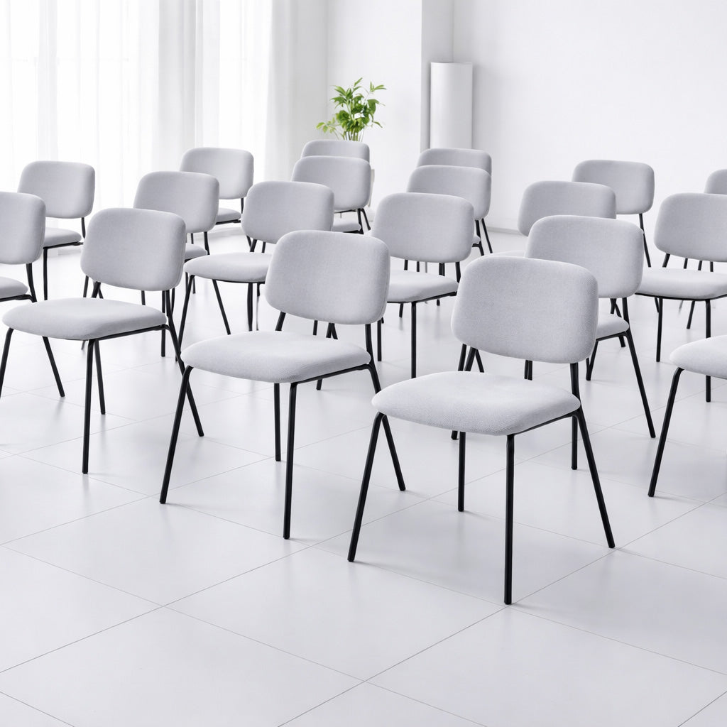 Silla Silavi lino gris