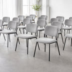 Silla Silavi terciopelo gris