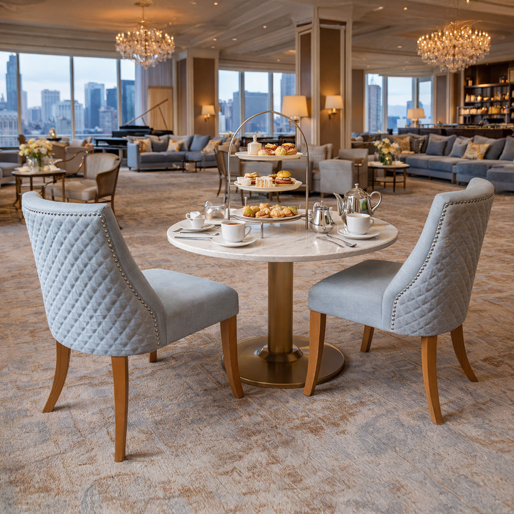 Silla Catherin azul grisáceo