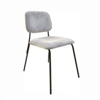 Silla Silavi terciopelo gris